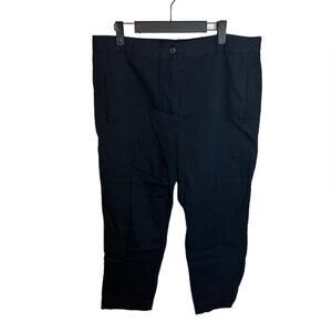 Roucha Black Cropped Ankle Pants